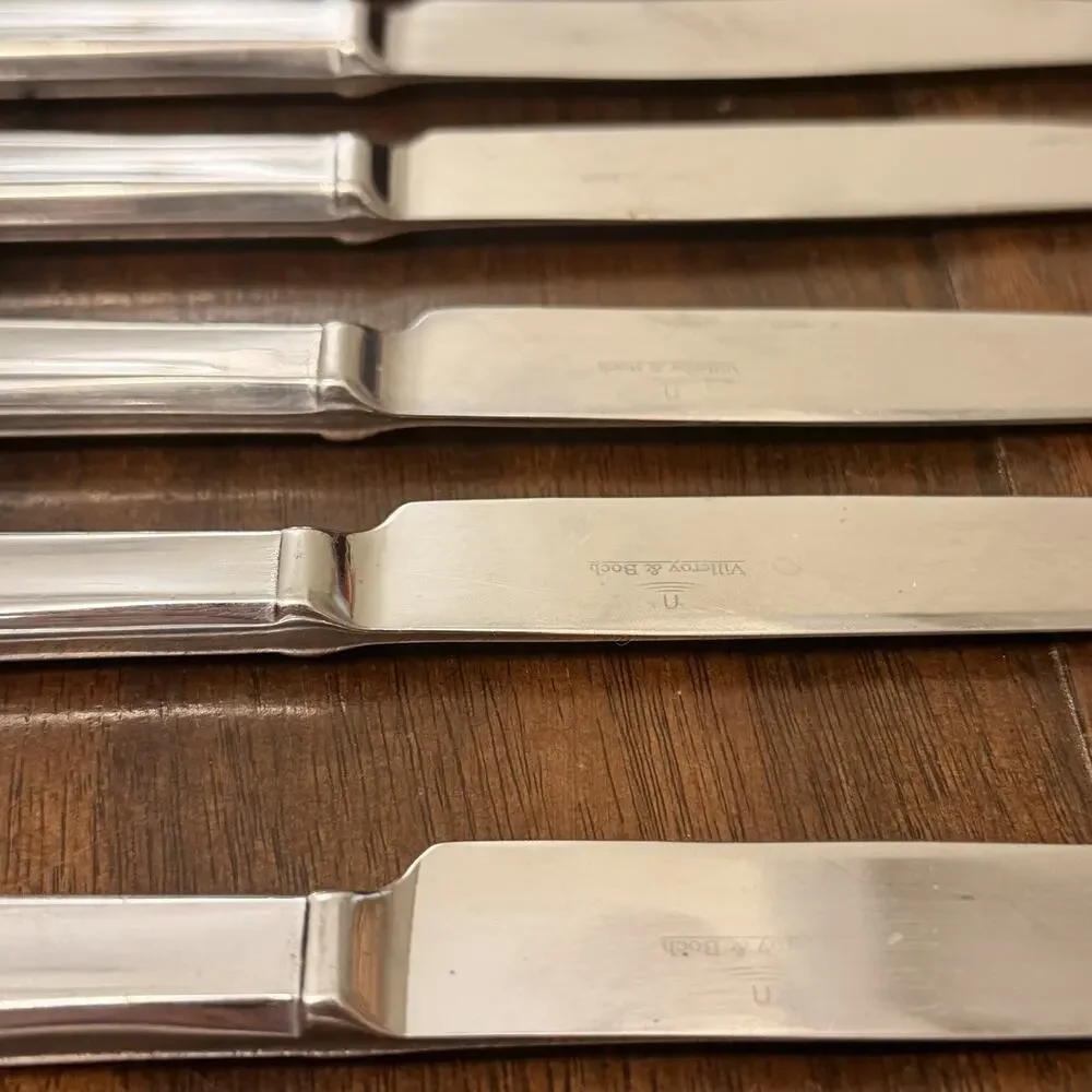 Villeroy Boch VICTOR Dinner Knives Solid (Set of 7) Stainless Vietnam 9